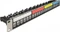 DeLOCK Patchpanel für RJ-45 Keystone Module 19", mit Kabelbefestigungsschiene, 24-Port, 1HE, 19", 1HE, schwarz Vorschaubild