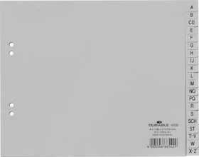 Durable Zahlenregister A4, Halbformat, grau, 52er Teilung