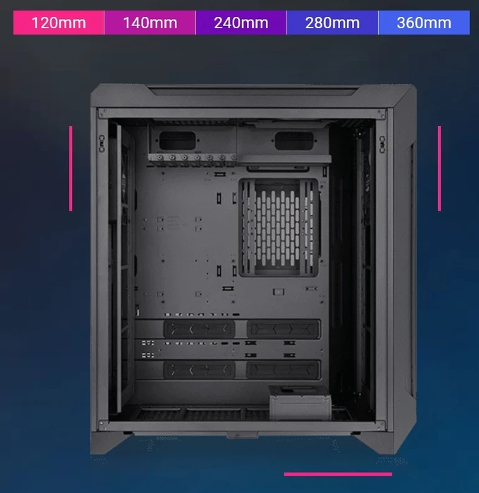 Thermaltake CTE C700 Air, schwarz, Glasfenster