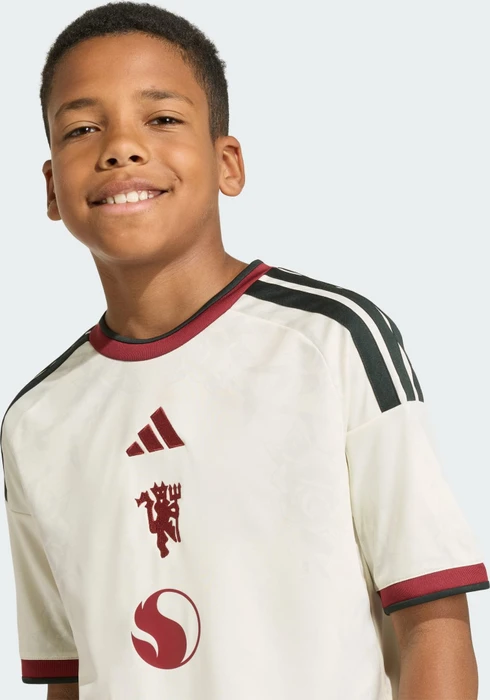 adidas Manchester United 2026/2027 Ausweichtrikot kurzarm ivory (Junior)