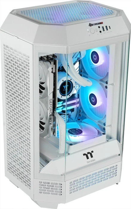 Thermaltake Toughline Liquid T300i, weiß, Core i5-14600KF, 32GB RAM, 2TB SSD, GeForce RTX 4070 SUPER