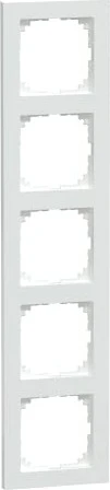 Merten System M M-Pure Rahmen 5fach Thermoplast brillant, aktivweiß