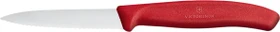 Victorinox SwissClassic Gemüsemesser mit Wellenschliff, 8cm rot