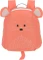 Lässig Tiny Backpack About Friends Maus coral Kindergartenrucksack Vorschaubild