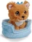 Nici Little Paws Hund Yorkshire Terrier im blauen Körbchen 12cm Vorschaubild