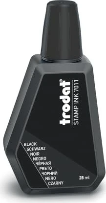 trodat Wasserbasierte Stempeltinte 28ml, schwarz