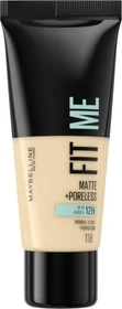 Maybelline Fit Me Matte & Poreless Foundation 118 light beige, 30ml