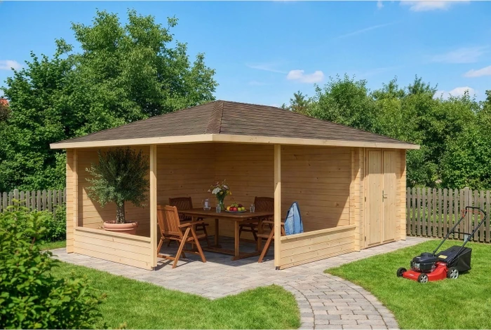 Alpholz Gartenhaus Maik-40 600x425cm natur