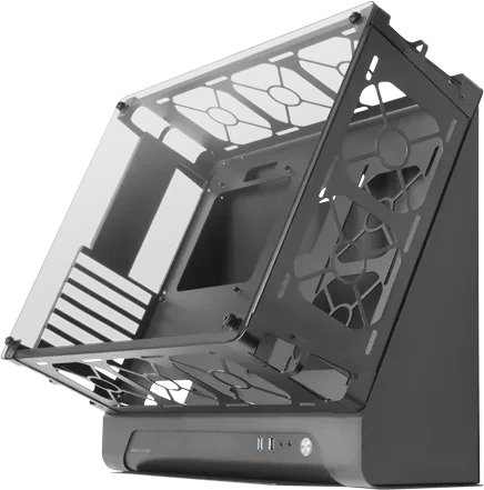 Mars Gaming MCB Black, Glasfenster