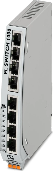Phoenix Contact FL 1000 Industrial Railmount Switch 1008NT, 8x RJ-45