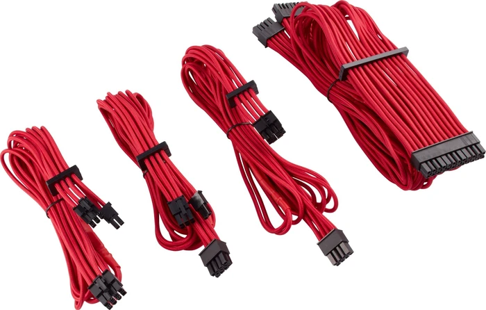 Corsair PSU Cable Kit Type 4 - Starter Kit - Gen4, rot