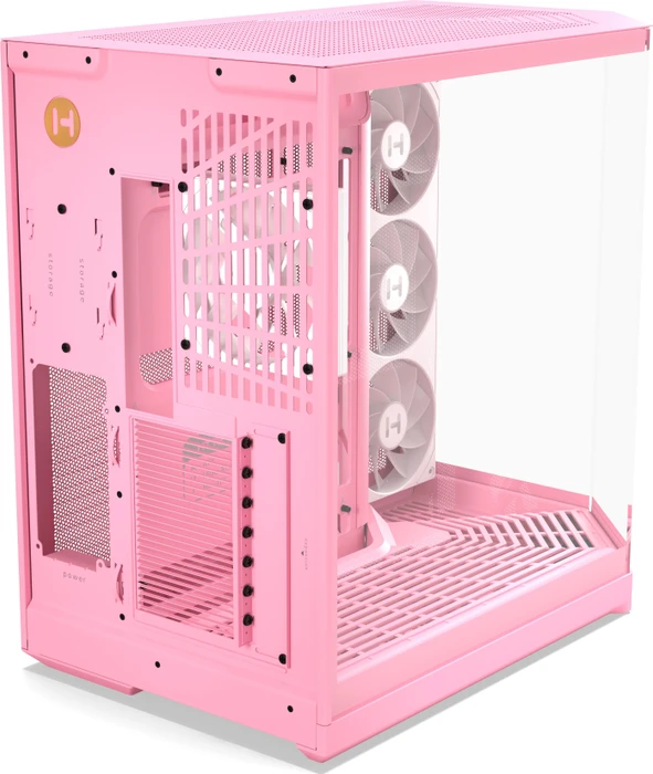 Hyte Y50 Strawberry Milk, rosa, Glasfenster