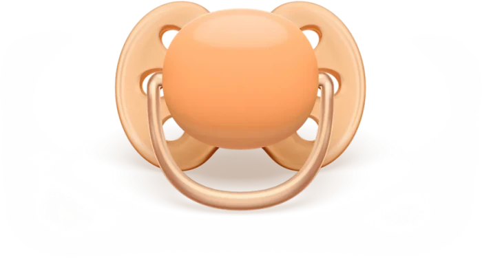 Philips Avent SCF091/03 ultra soft Beruhigungsschnuller, 0-6M, Silikon, grün/orange, 2 Stück