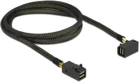 DeLOCK Mini SAS HD SFF-8643 auf Mini SAS HD SFF-8643 gewinkelt, 1m (83643)