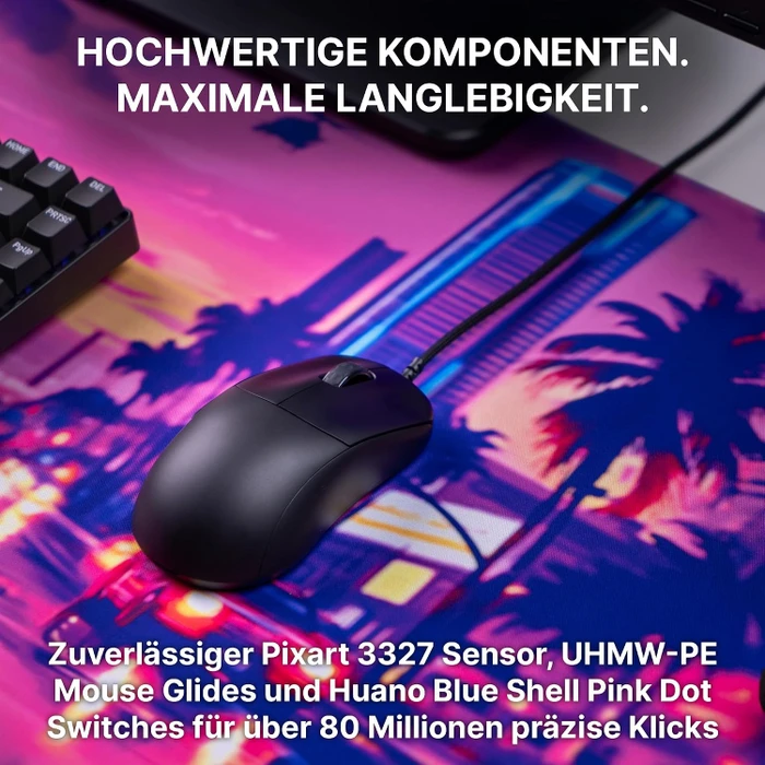 Cherry XTRFY M42V2 Ultra-Light Gaming Mouse schwarz, USB