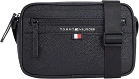 Tommy Hilfiger Essential Reporter Metall-Logo Umhängetasche schwarz