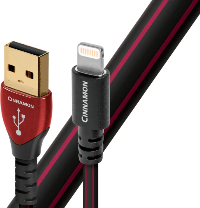Audioquest Cinnamon USB-A/Lightning Kabel, 1.5m rot