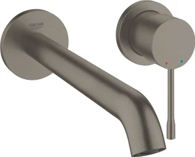 Grohe Essence 2-Loch-Waschtischbatterie L hard graphite gebürstet