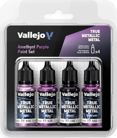 Vallejo True Metallic Metal amethyst purple Farbset