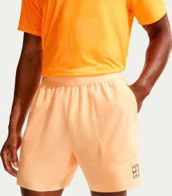 Nike Court Dri-FIT Advantage Hose kurz tangerine tint/black (Herren)