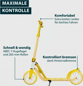 Hudora Big Wheel 205 Advanced Daydream Edition Scooter sun