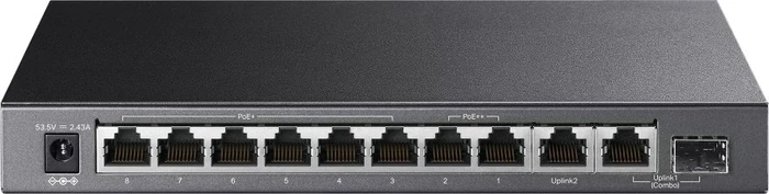 TP-Link TL-SG1210P Desktop Gigabit Switch, 9x RJ-45, 1x SFP, 123W PoE++