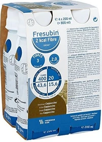 Fresenius Kabi Fresubin 2kcal Fibre Drink Cappuccino, 800ml (4x 200ml)