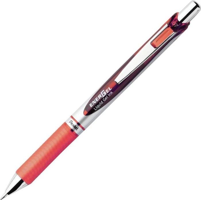 Pentel EnerGel XM BL77 Gelroller silber/orange, 12er-Pack