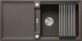 Blanco Adira XL 6 S InFino Becken reversibel mit Ablauffernbedienung cafe