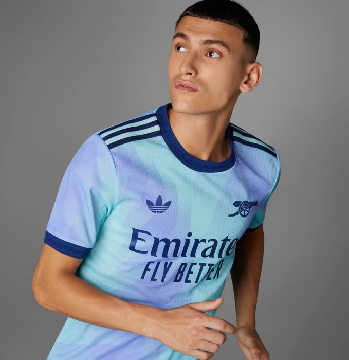 adidas FC Arsenal Authentic 2024/2025 Ausweichtrikot clear aqua/light flash purple (Herren)