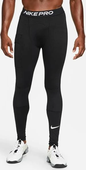 Nike Dri-Fit Warm Hose lang schwarz/weiß (Herren)
