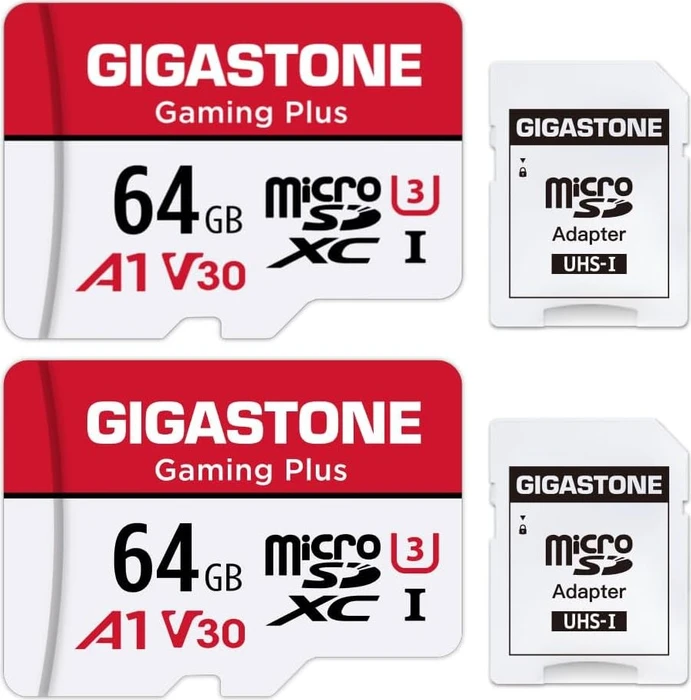 Gigastone Gaming Plus R95/W35 64GB Kit, UHS-I U3, A1, Class 10, 2er-Pack