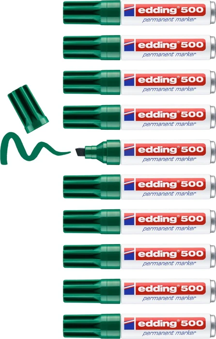 edding 500 Permanentmarker grün, 10er-Pack