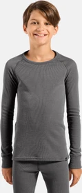 Odlo Active Warm Eco Funktionsshirt langarm steel grey melange (Junior)
