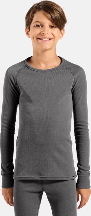 Odlo Active Warm Eco Funktionsshirt langarm steel grey melange (Junior)