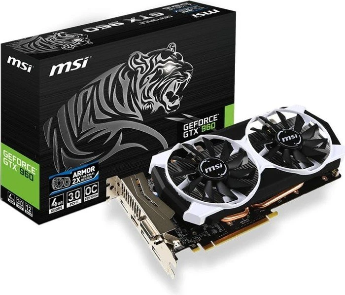 MSI GeForce GTX 960 4GD5T OC, 4GB GDDR5, DVI, HDMI, 3x DP