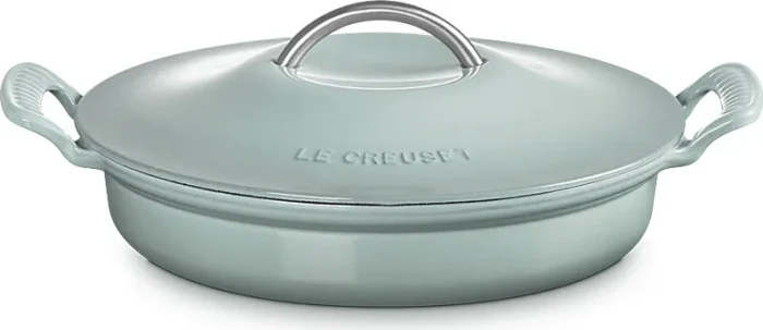 Le Creuset Modern Heritage Gourmet-Profitopf aus Gusseisen oval 28cm 2.9l sea salt
