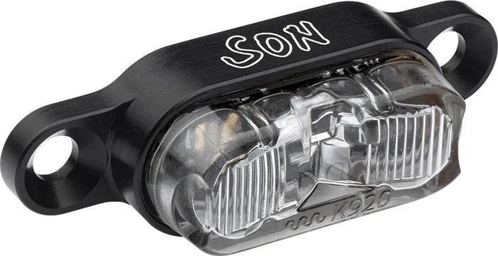 SON K920 transparent Gepäckträger LED Rücklicht schwarz