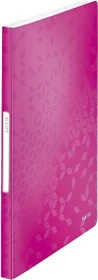 Leitz WOW Sichtbuch, A4, pink, inkl. 40 Klarsichthüllen