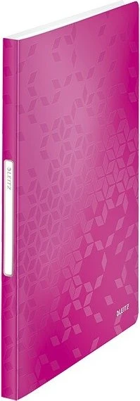Leitz WOW Sichtbuch, A4, pink, inkl. 40 Klarsichthüllen