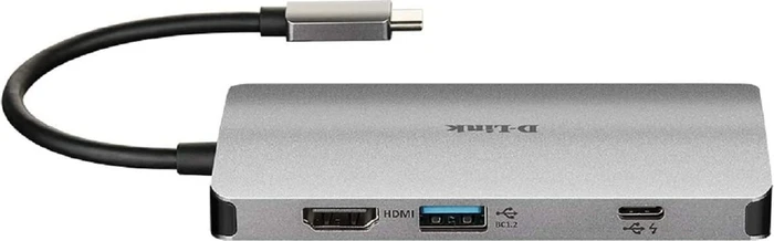 D-Link 8-in-1 USB-C Hub with HDMI/Ethernet/Card Reader/Power Delivery