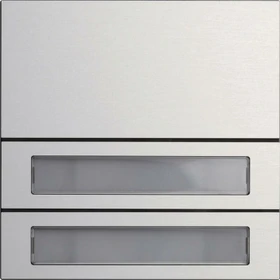 Gira System 106 Ruftastenmodul 2 Teilnehmer, aluminium