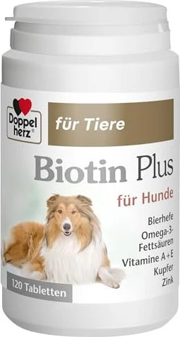 Doppelherz für Tiere Biotin Plus Tabletten für Hunde, 120 Stück