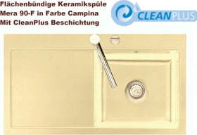 systemceram Mera 90 F Einbau Becken rechts campina