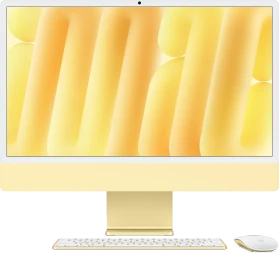 Apple iMac 24", gelb, M4 - 8 Core CPU / 8 Core GPU, 24GB RAM, 512GB SSD [2024]