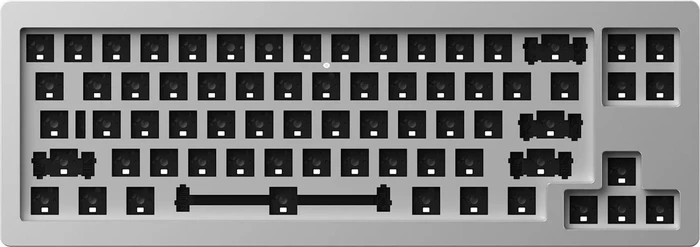 Akko Monsgeek M7 VIA 65% Layout Barebone Tastatur, silber, ANSI
