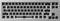 Akko Monsgeek M7 VIA 65% Layout Barebone Tastatur, silber, ANSI Vorschaubild