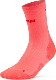 CEP Core Run Ultralight Mid Laufsocken neon coral/red (Herren)