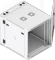 Ubiquiti 12U Rack Cabinet, 19" Wandgehäuse 12HE, Gitternetztür, weiß, 703mm tief Vorschaubild
