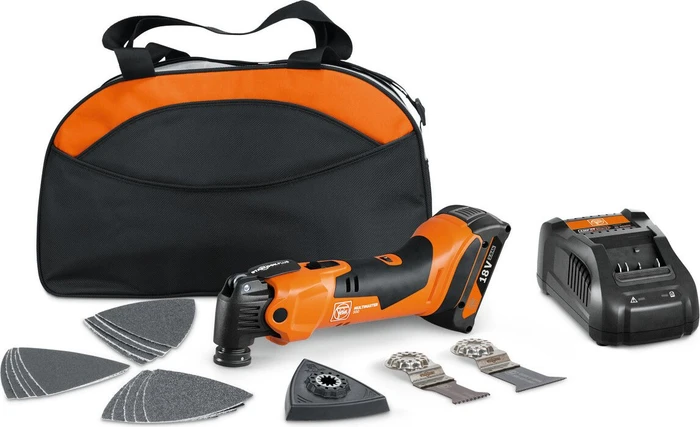 Fein MultiMaster AMM 500 AS Akku-Multifunktionswerkzeug inkl. Tasche + Akku 2.0Ah + Zubehör